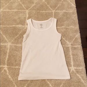 white tank top